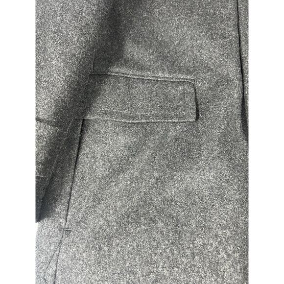 London Fog Mens Coat Gray Long Sleeve Sz Large L Button Up Wool Blend Dry Clean - Picture 11 of 16